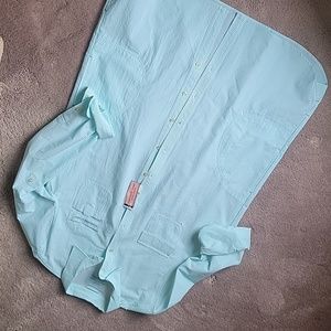 Vineyard Vines Harbor Stripe Cover Up Size 14 Mint green seersucker